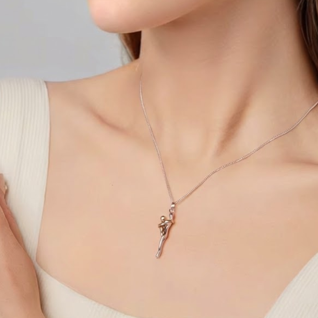 Collar Abrazo Eterno Madre e Hijo-Plata